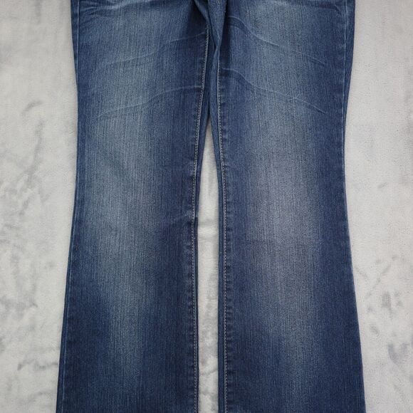 Grane Pants Womens 5 Blue Selma Low Rise Curvy Boot Zip Dark Wash Denim Jeans - Picture 10 of 16